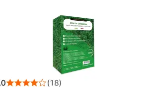 Confezione di semi per un prato di gramigna resistente, ideale per climi mediterranei e con crescita rapida.